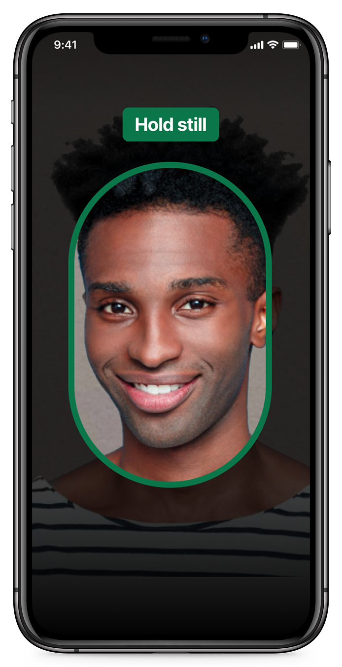 CLEAR biometric capture; selfie verification flow