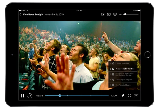 HBO interactive editorial experience with VICE